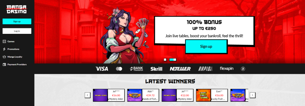Manga Casino Review
